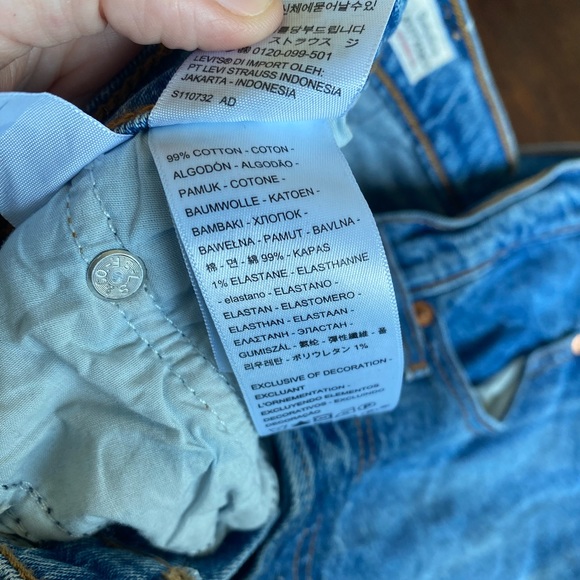 Levi’s Wedgie Straight Frayed Jeans - Picture 7 of 7